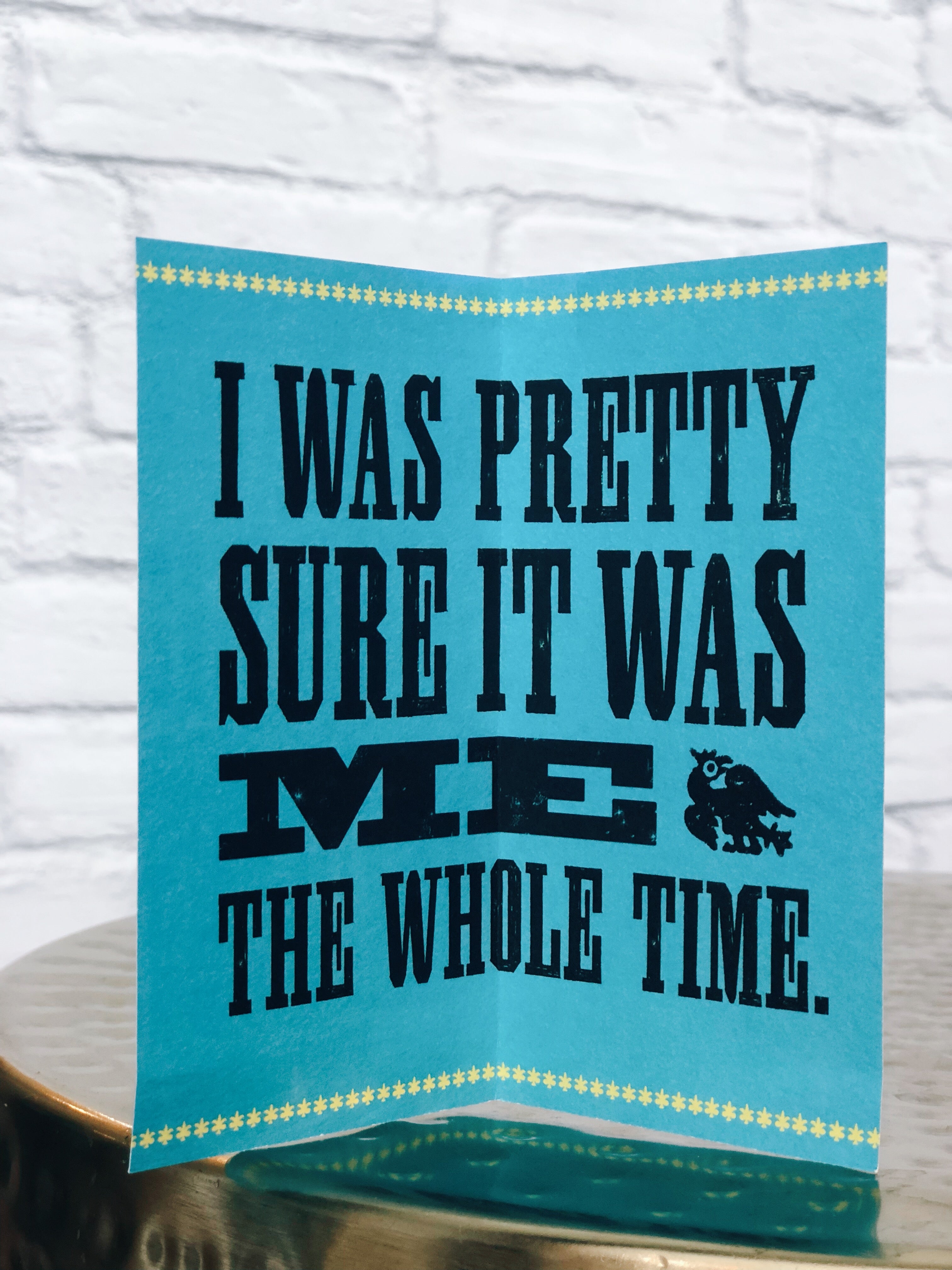 WORLD REVOLVES AROUND ME Card